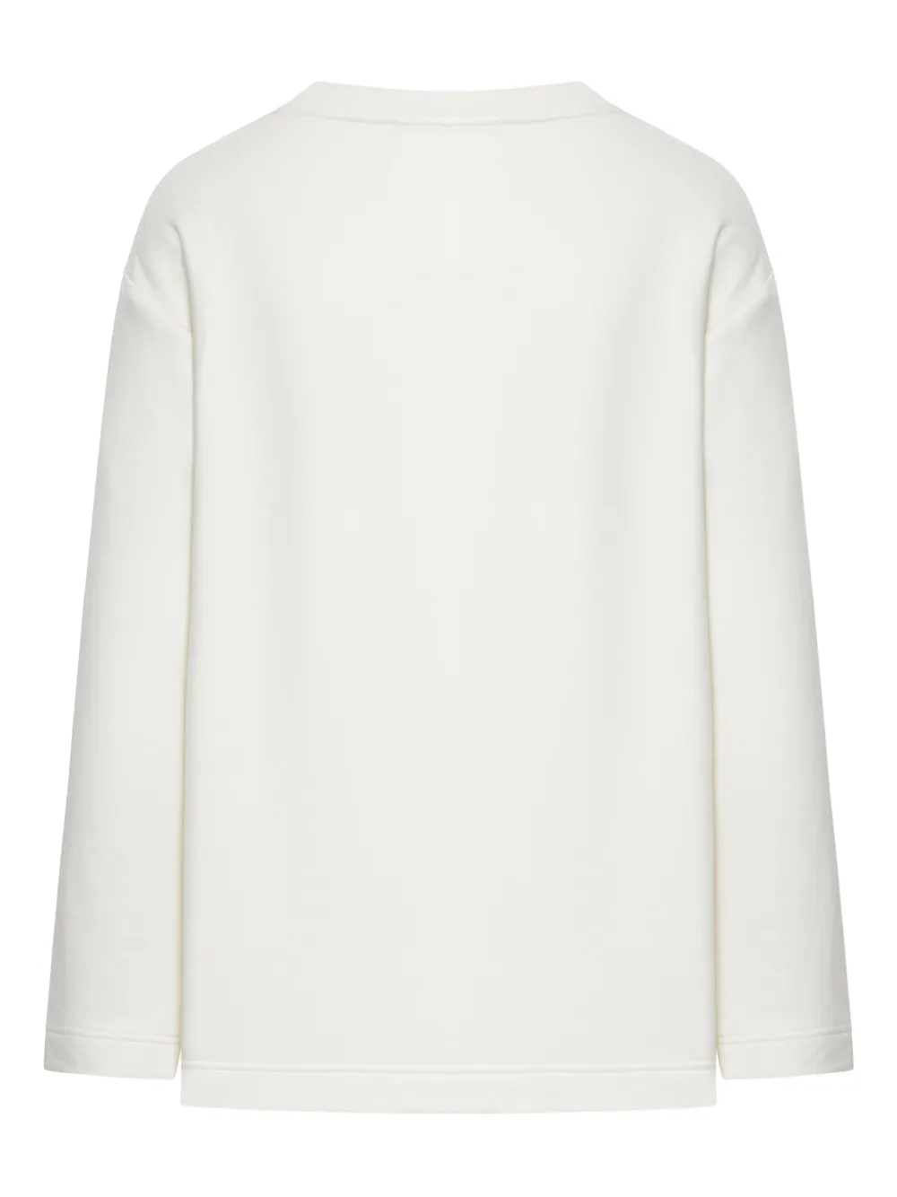 Max Mara Sweater met logo-reliëf Wit