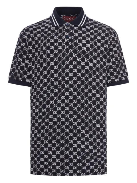 Gucci GG-pattern coton polo shirt