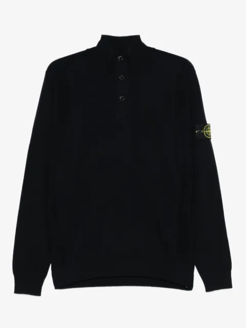 Stone Island high-neck button sweater