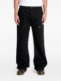 HELIOT EMIL stud-detail denim jeans - Black