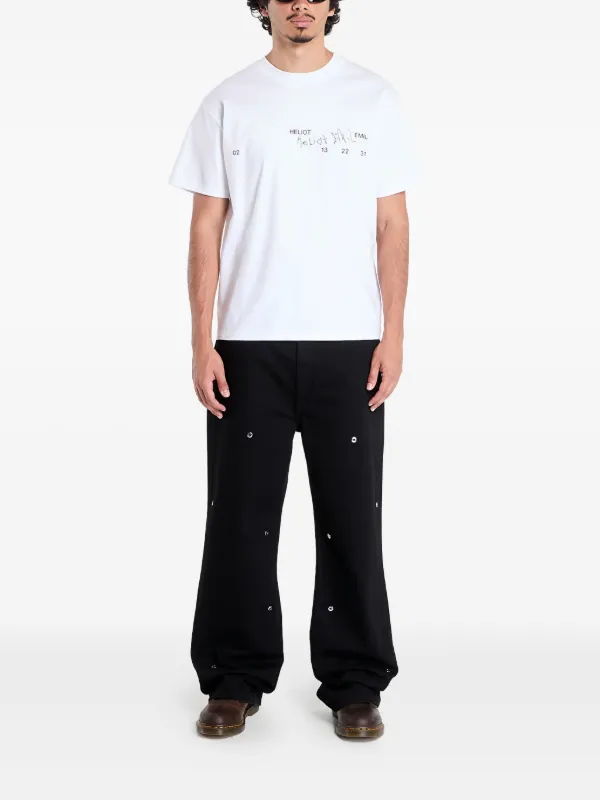 heliot emil デニムパンツ HELIOT EMIL スタッズ ジーンズ | ブラック | FARFETCH JP