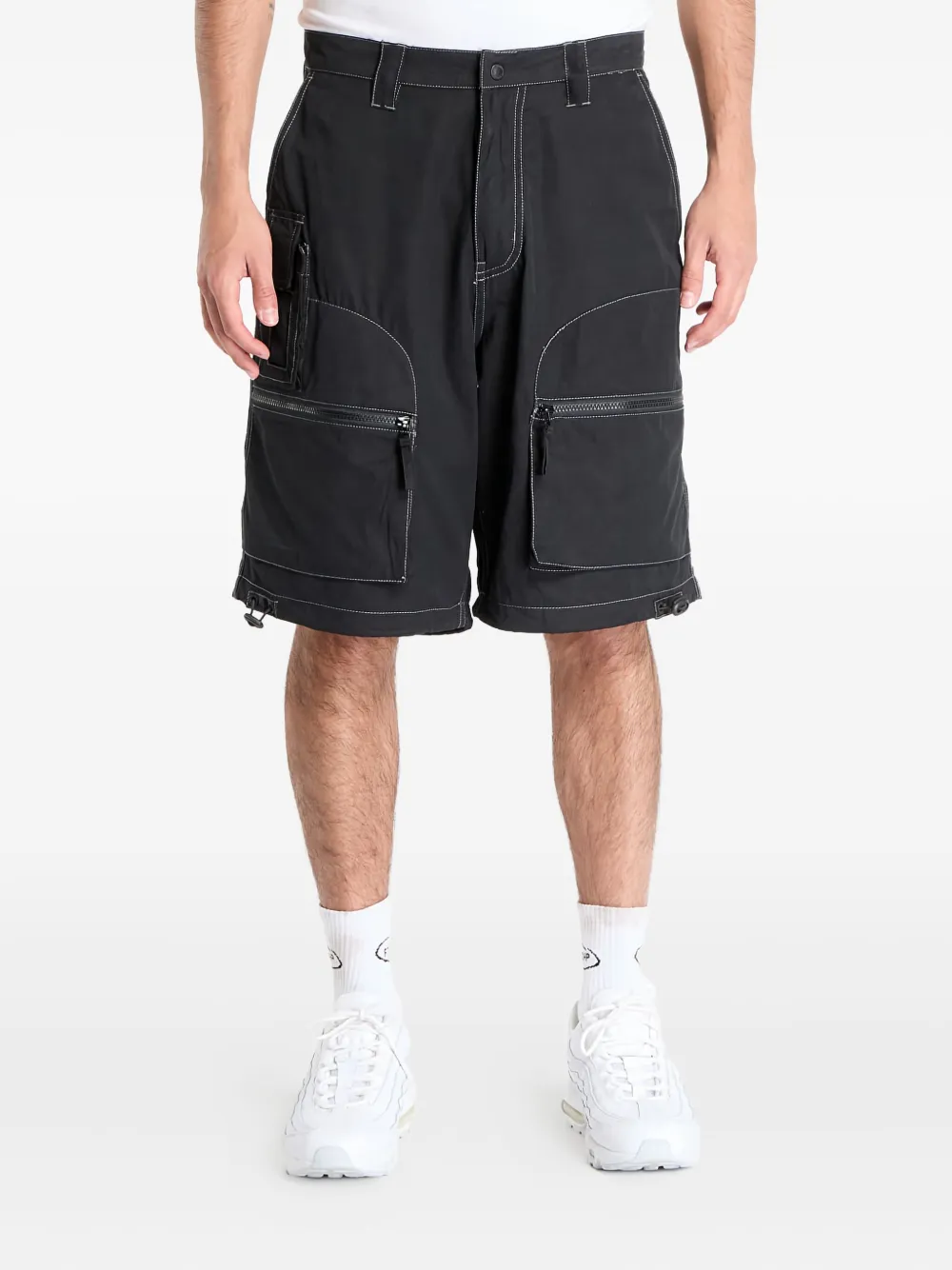 Pleasures Raider cargo shorts - Zwart