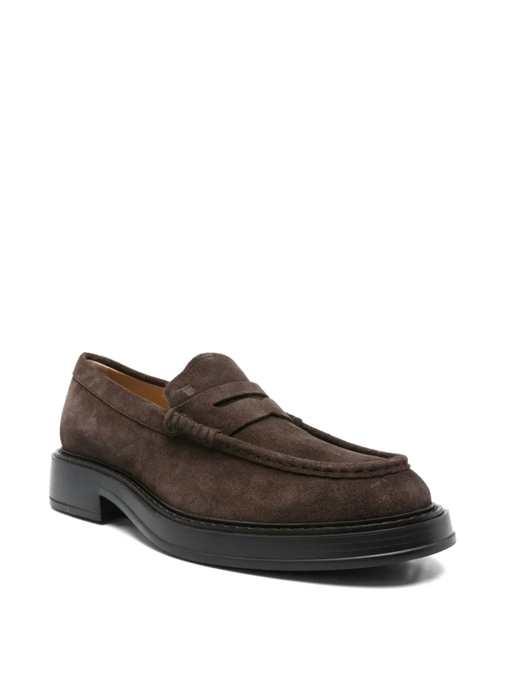 Tod's penny suede loafers Brown