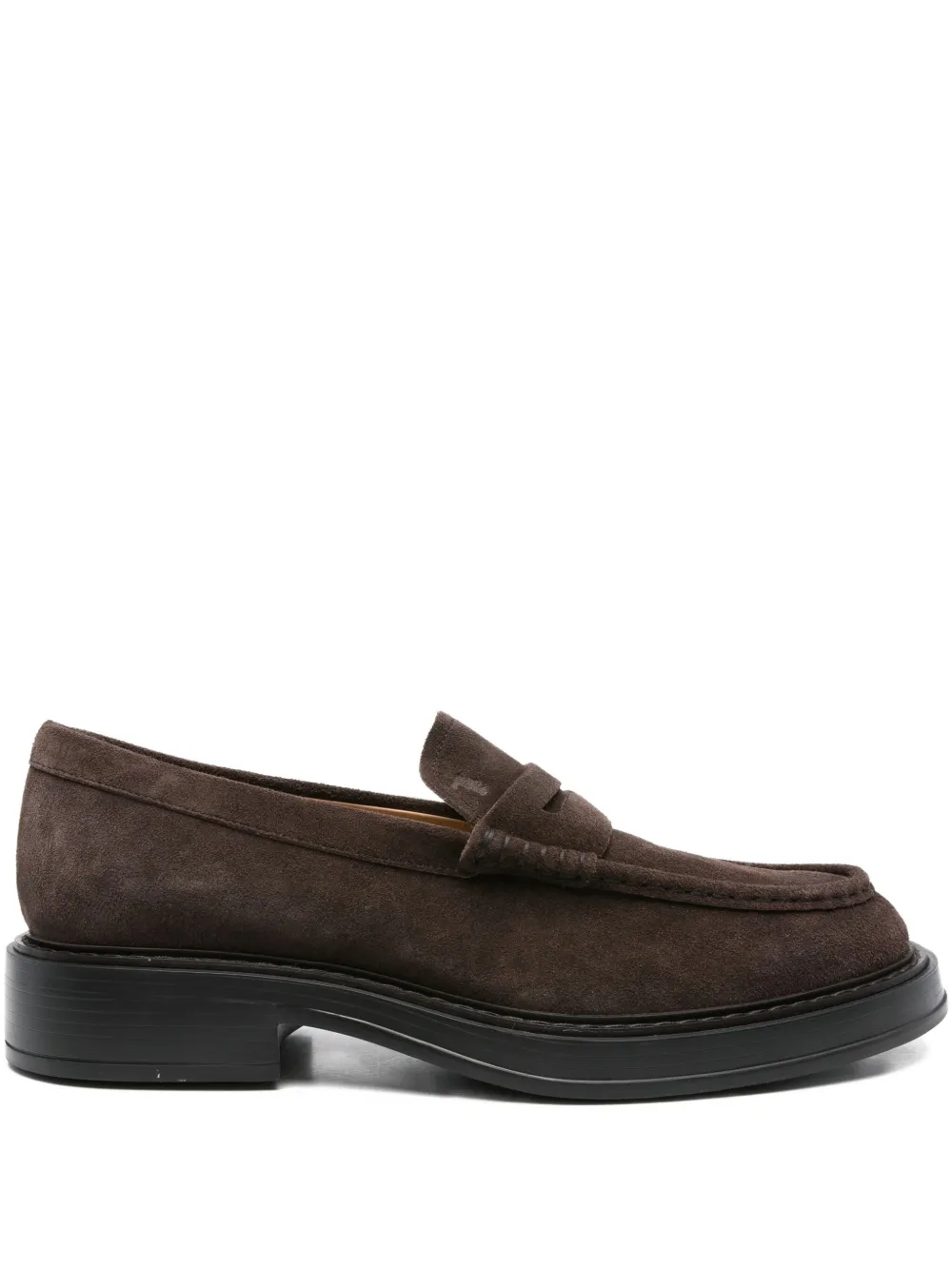 Tod's penny suede loafers Brown