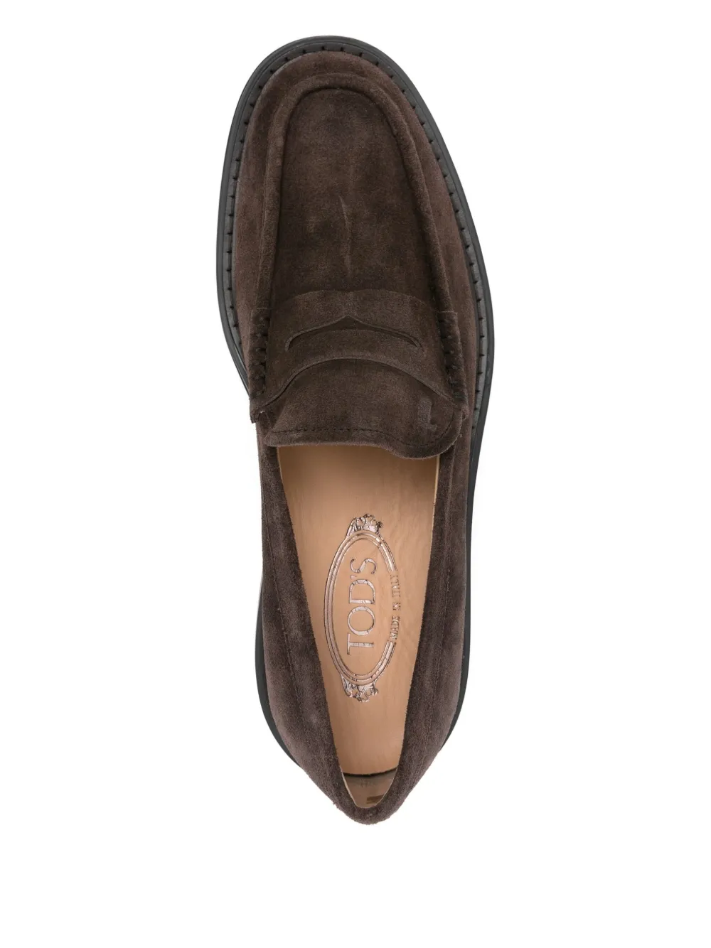 Tod's penny suede loafers Brown