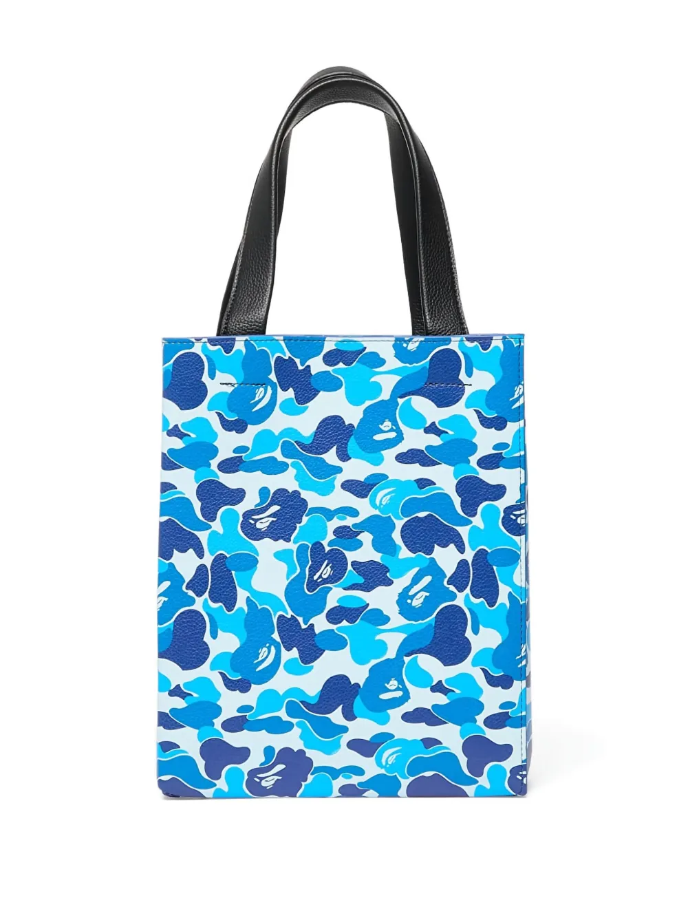 A BATHING APE small camo-print tote bag Blauw