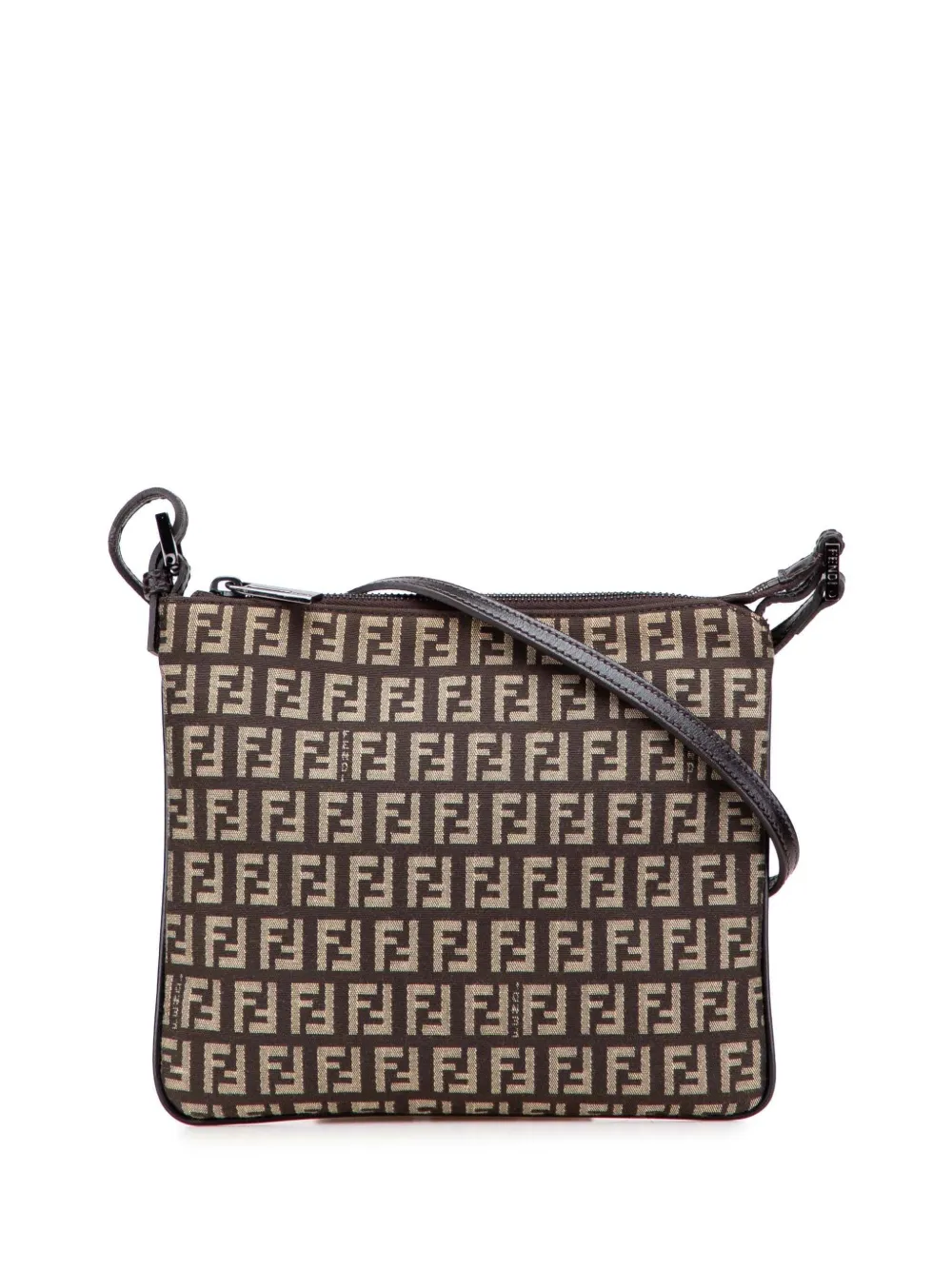 Fendi Pre-Owned 2000-2010 ズッキーノ キャンバス ショルダーバッグ - ブラウン Fendi Pre-Owned 2000-2010 ズッキーノ キャンバス ショルダーバッグ - ブラウン