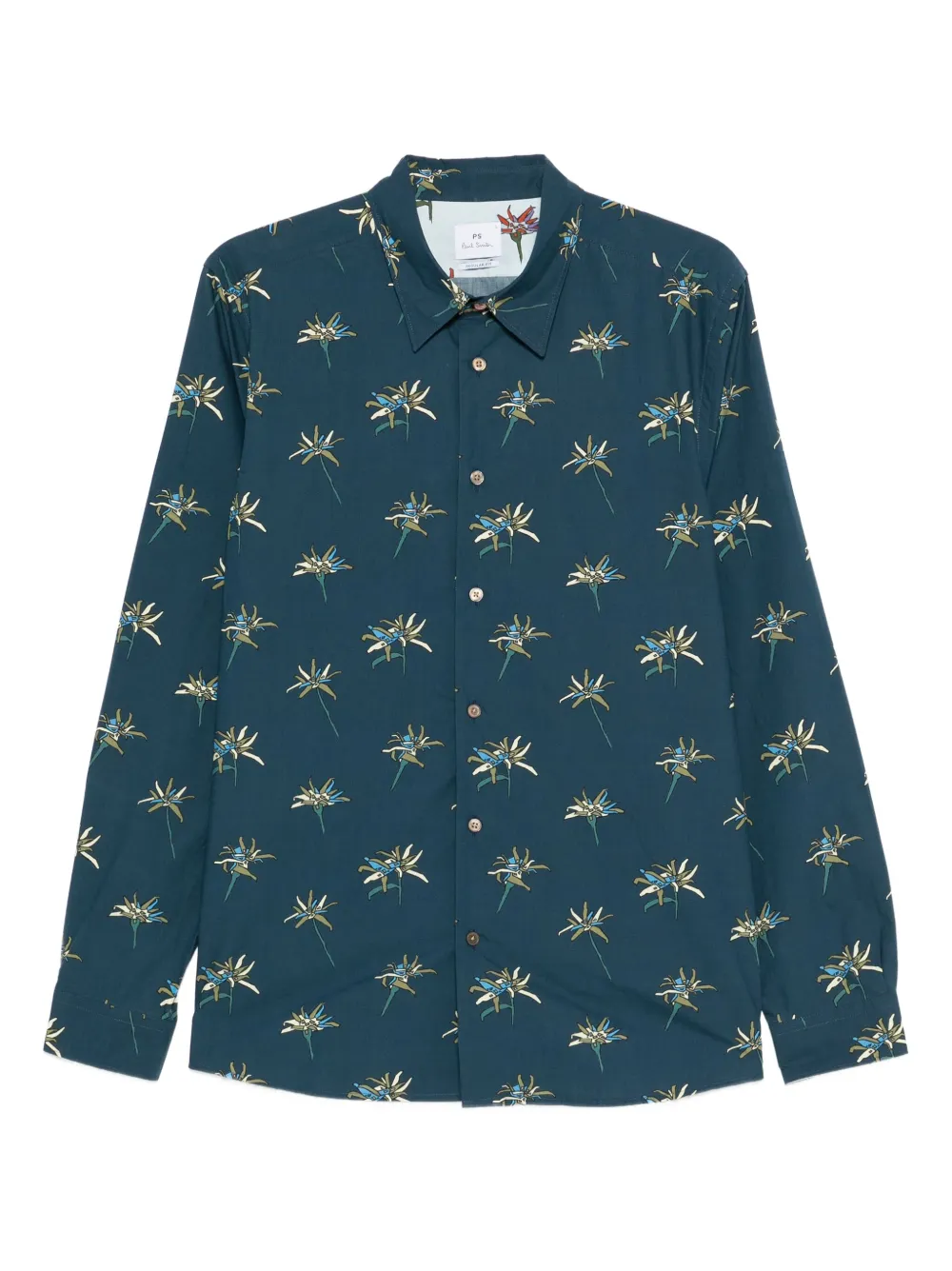 PS Paul Smith Hemd mit Blumen-Print | Blau | Image 1