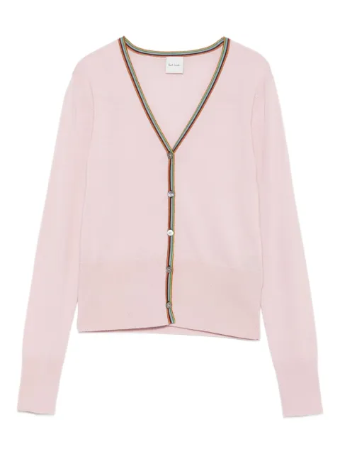 Paul Smith Signature Stripe-trim cardigan