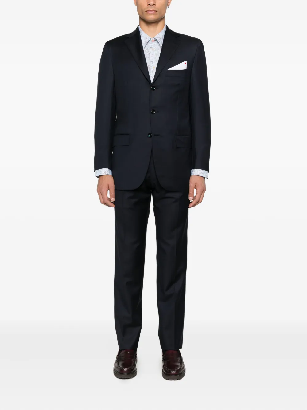 PS Paul Smith Overhemd met bloemenprint - Blauw