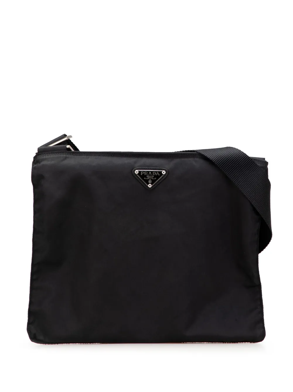 Prada Pre-Owned 2000-2013 Tessuto Zip Top crossbody bag - ブラック Prada Pre-Owned 2000-2013 Tessuto Zip Top crossbody bag - ブラック