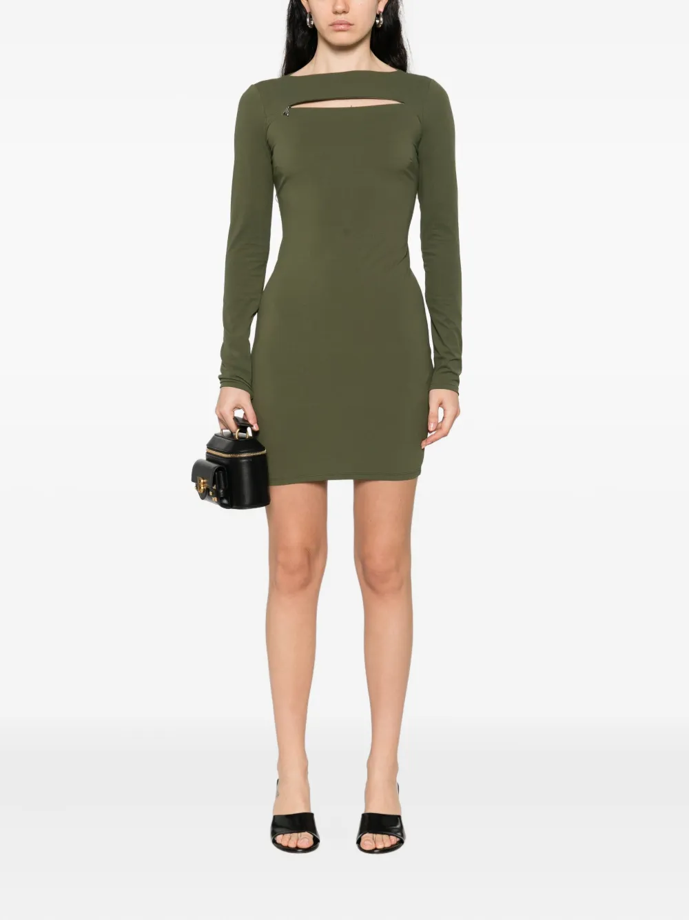 Patrizia Pepe long-sleeve dress - Groen