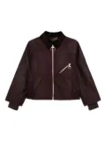 Barbour corduroy-collar zip-up jacket - Purple