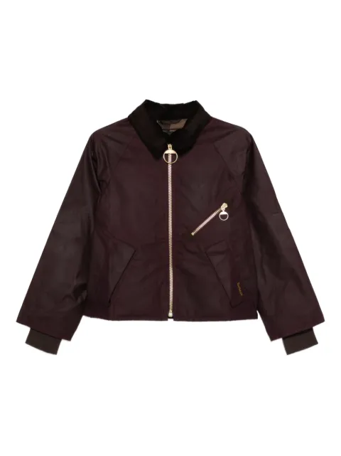 Barbour corduroy-collar zip-up jacket