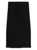 Alberta Ferretti pencil wool-blend skirt - Black