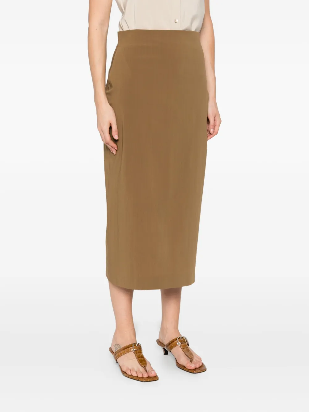 Alberta Ferretti Mini-rok van wolmix Groen