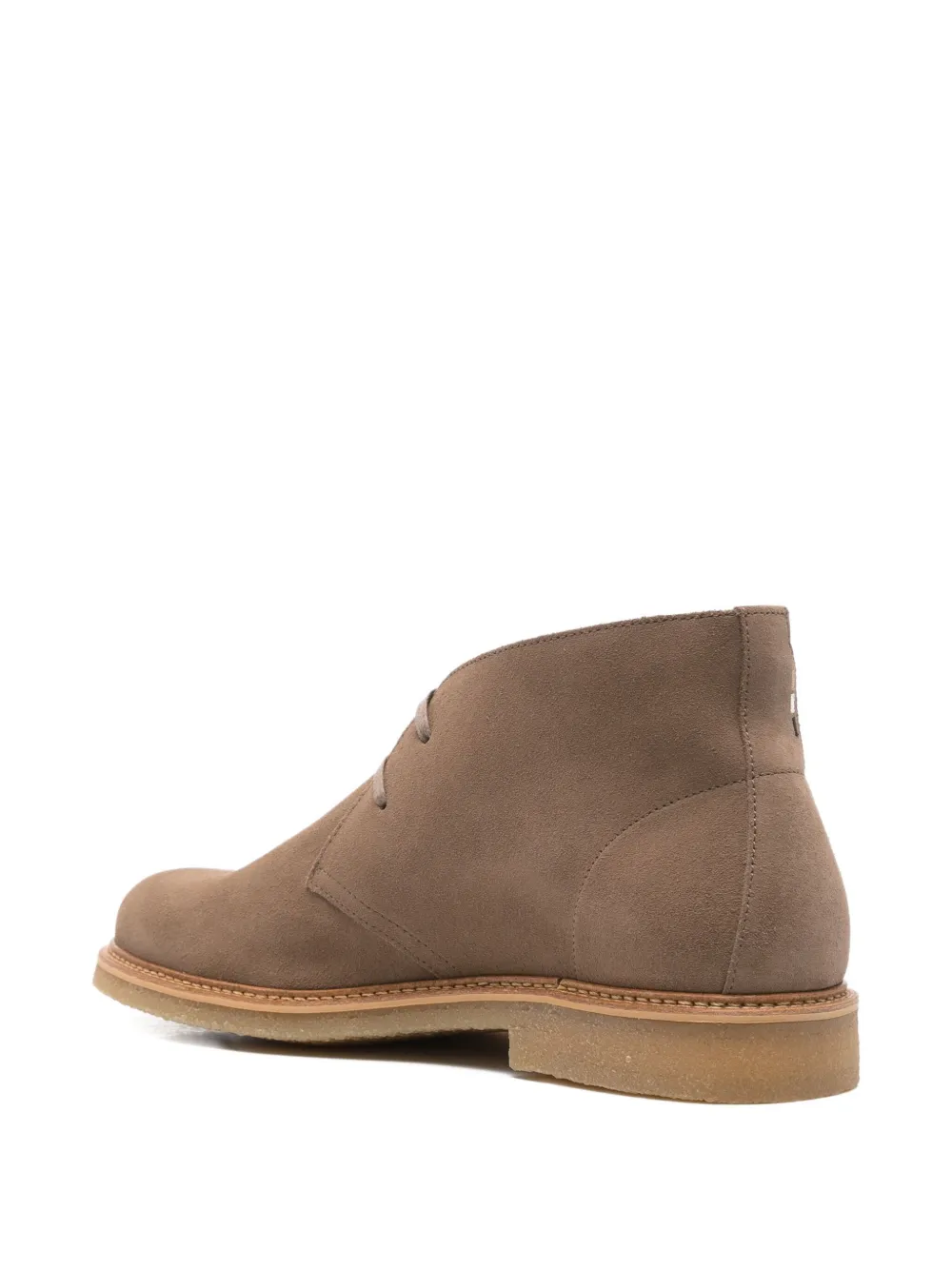 BOSS suede lace-up boots Brown