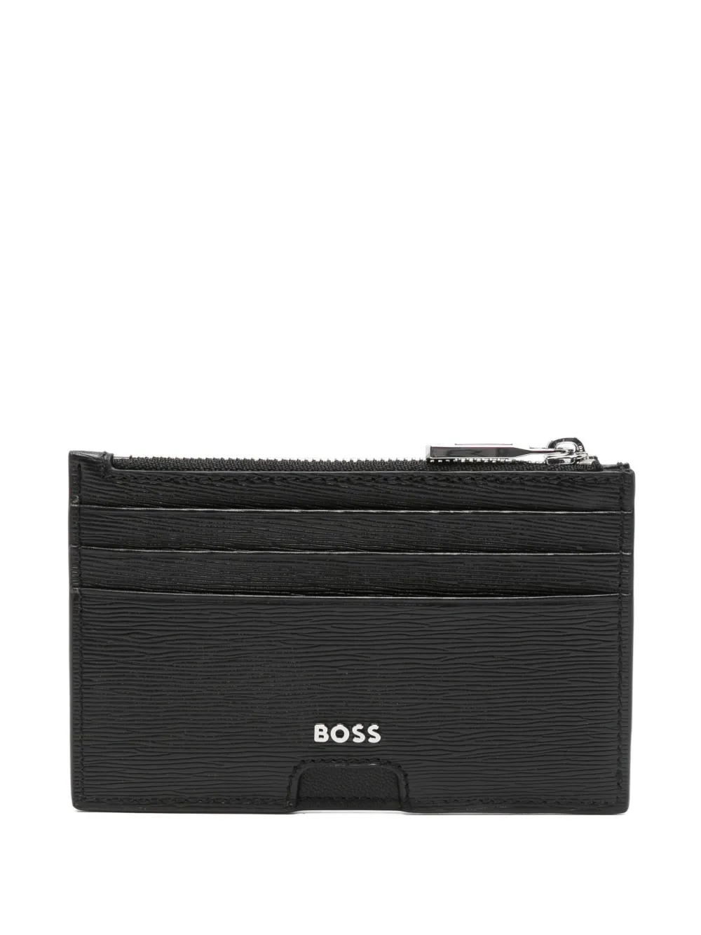 BOSS Pasjeshouder met rits Zwart