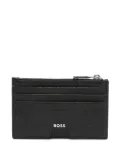 BOSS zip-top cardholder - Black