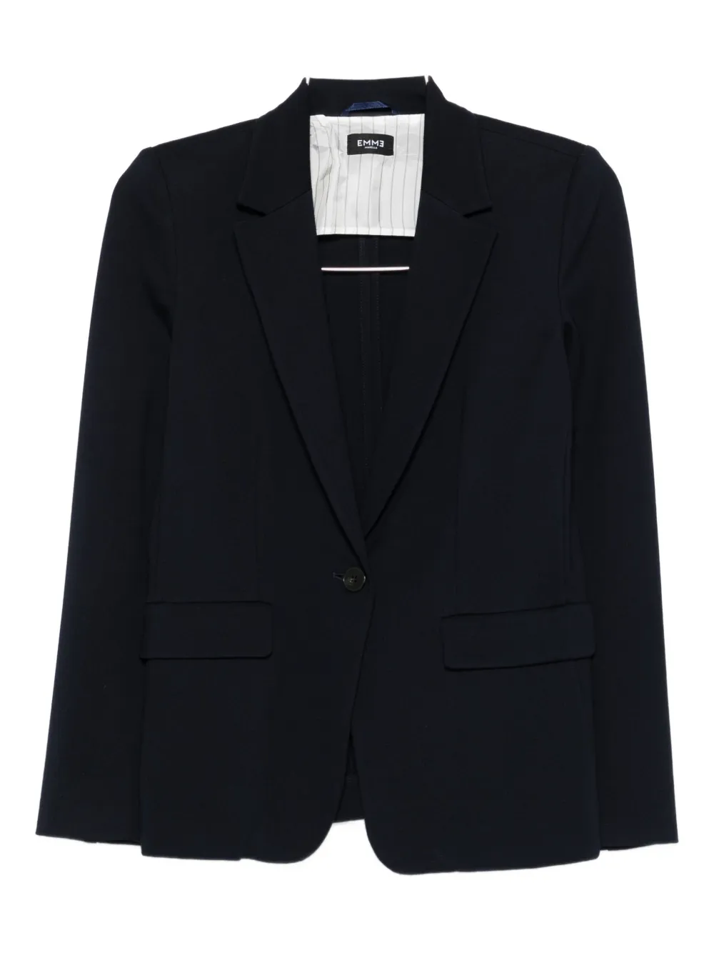Marella Single-button Notched-lapels Blazer In Blue