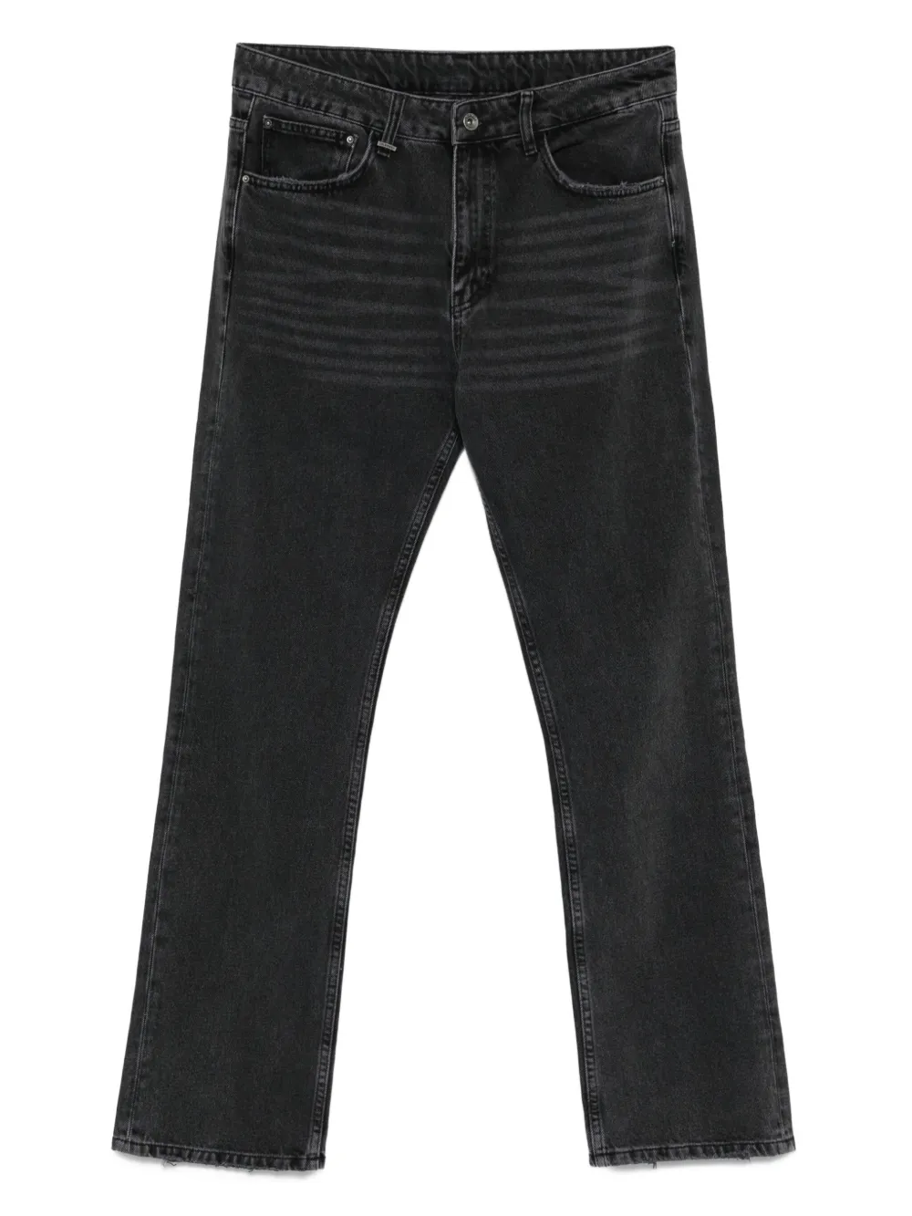 frayed-hem jeans