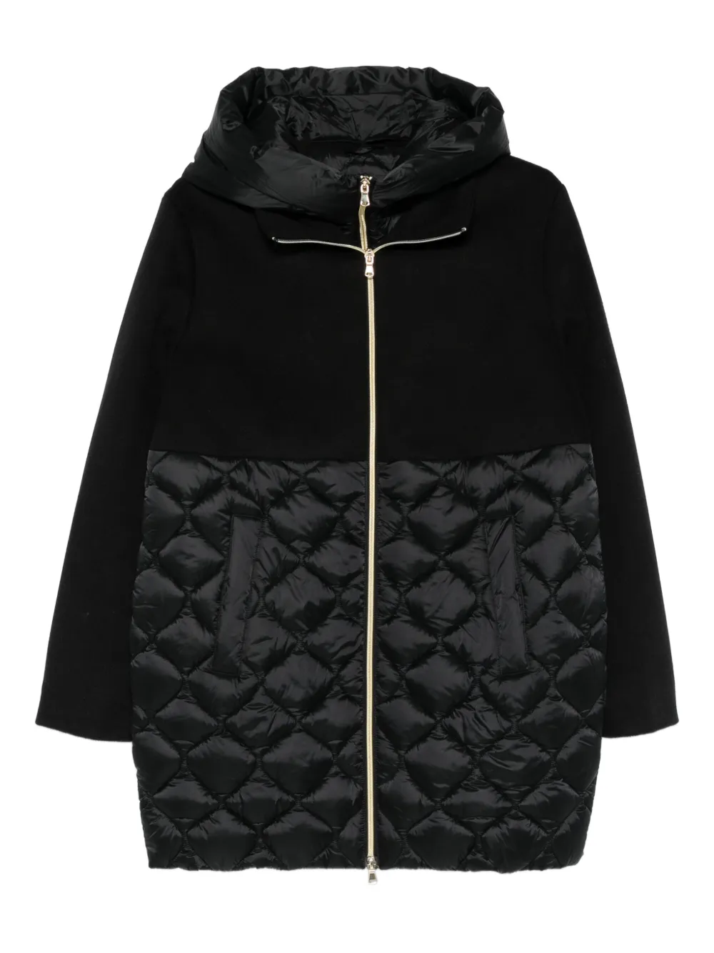 Marella abrigo Amore con capucha | negro | Image 1