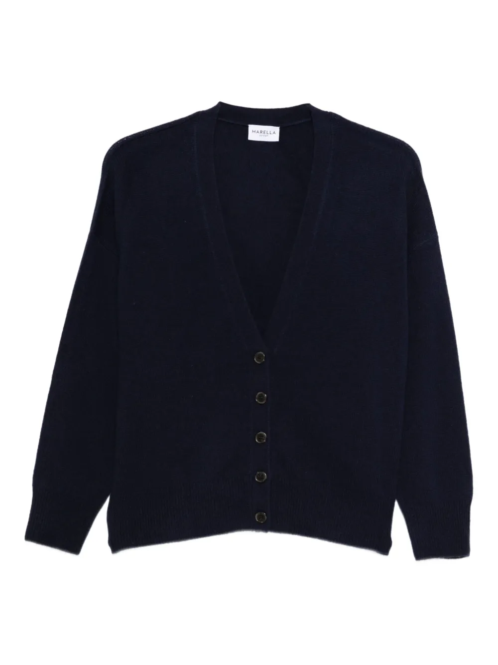 Marella Wool Blend Cardigan In Blue
