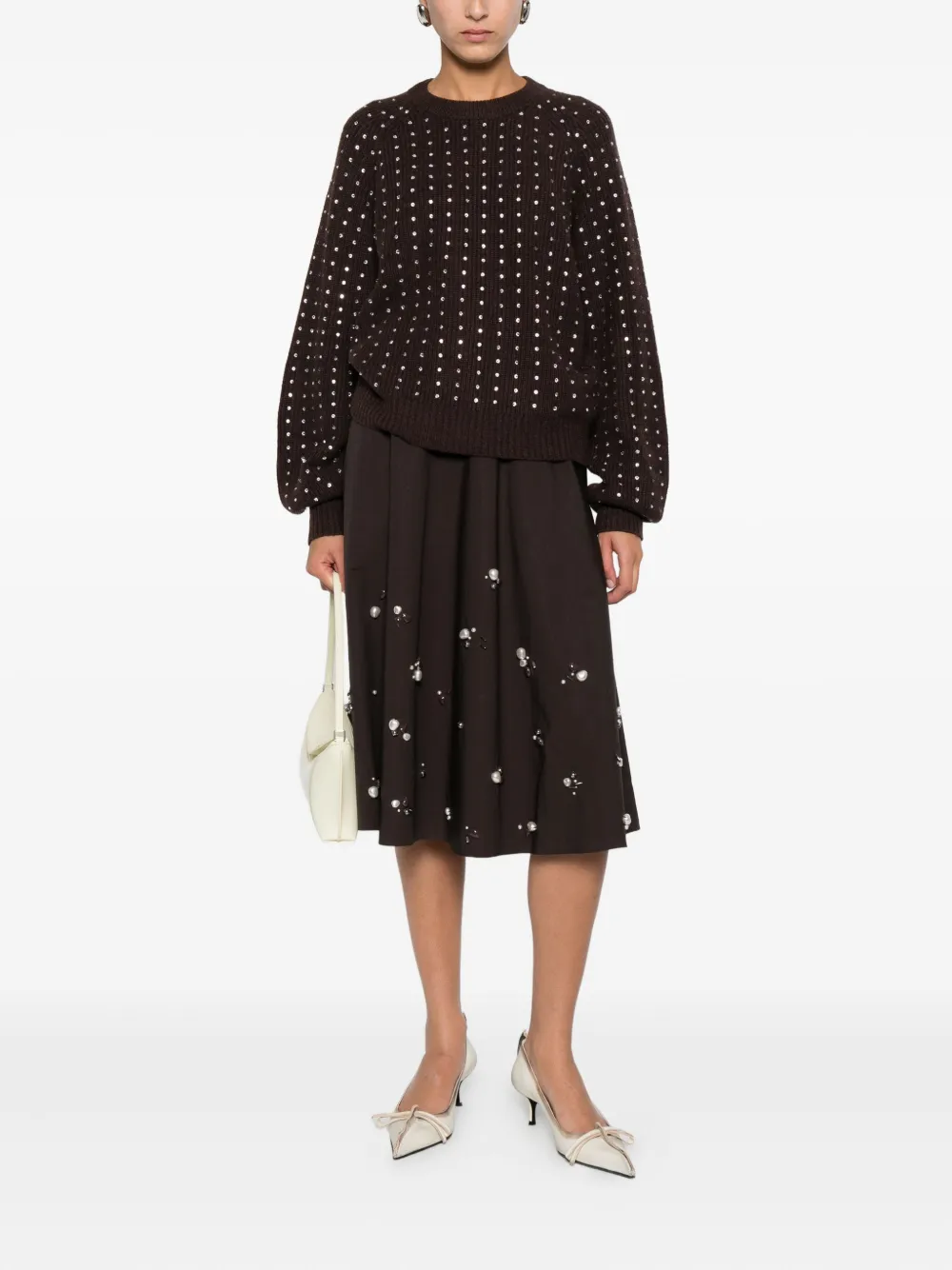 Marella embellished round-neck sweater | Knitted Sweaters | Image 2