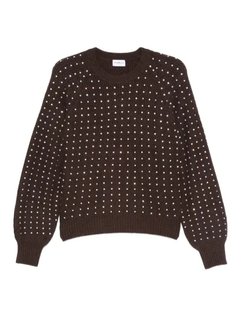 Marella embellished round-neck sweater