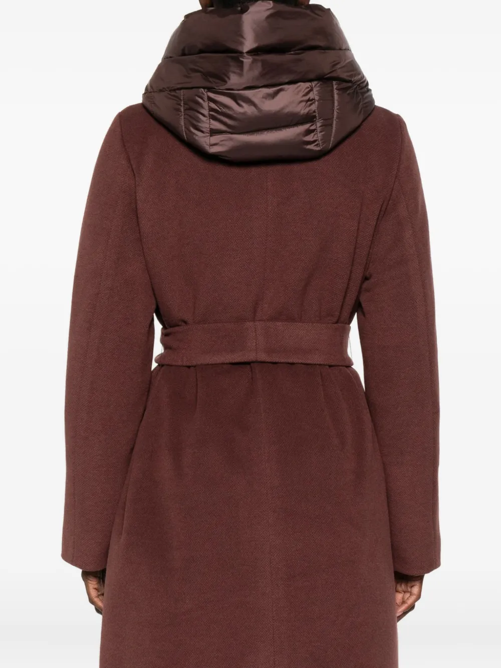 Marella Desiderio Belted Single-breasted Coat In Brown