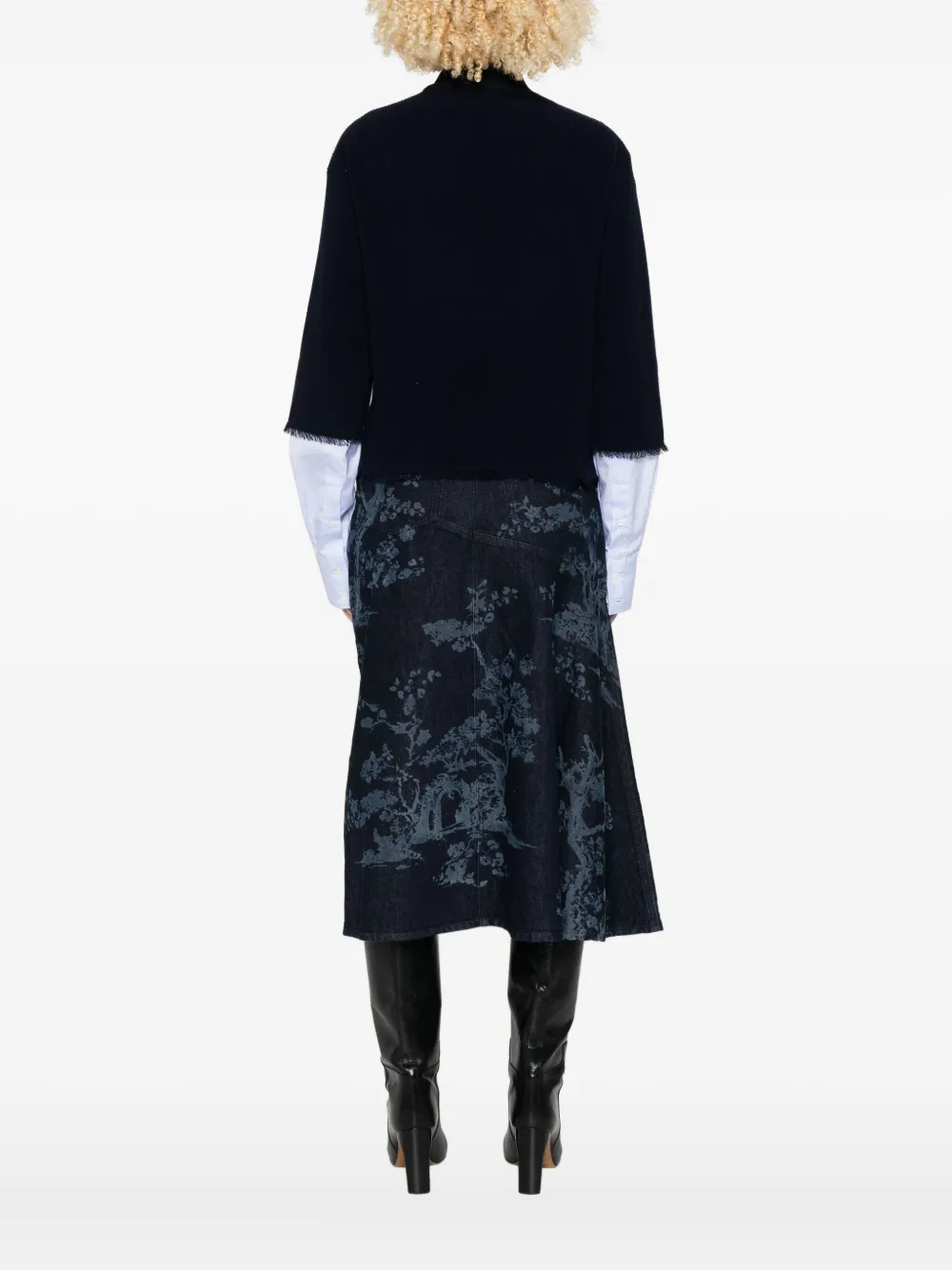 Kangra Cashmere Fringed Cardigan In Black