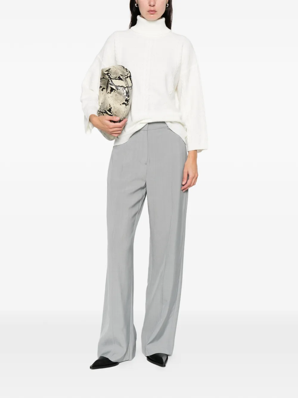 Marella Lido Turtleneck Sweater In White