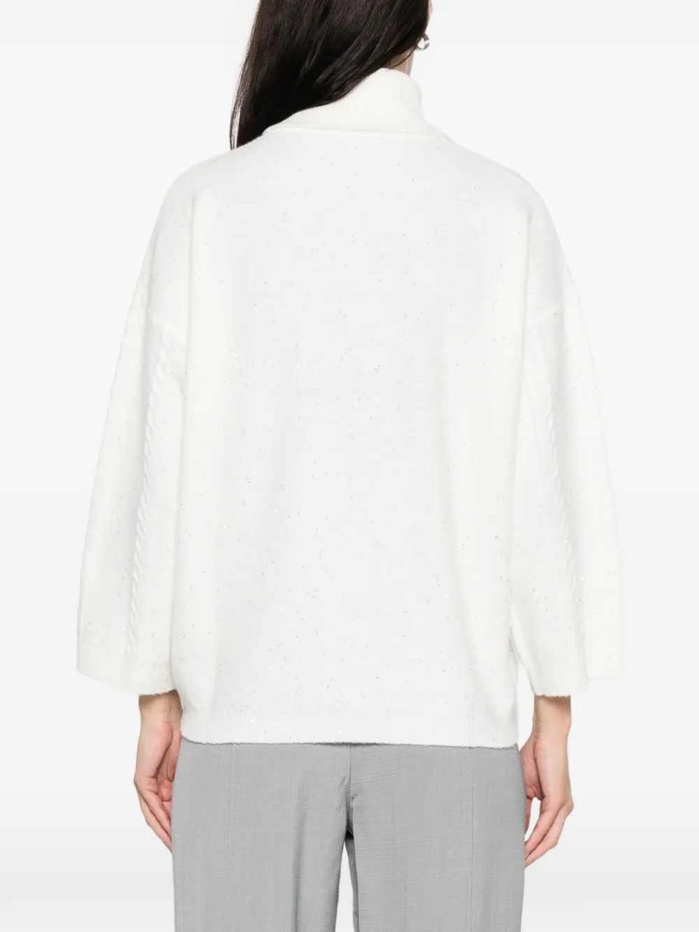 Marella Lido Turtleneck Sweater In White