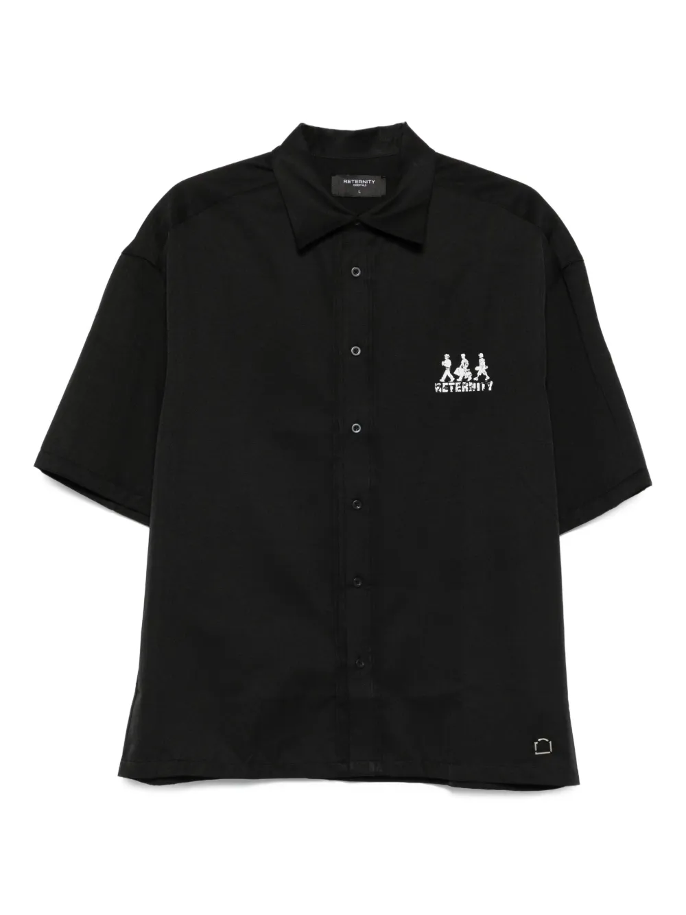 embroidered short-sleeve shirt