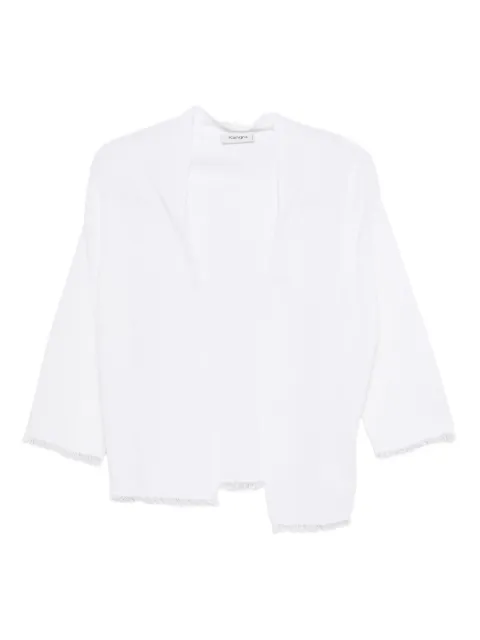 Kangra frayed-edge cardigan