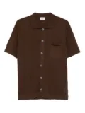 gallia Farry textured cotton shirt - Brown