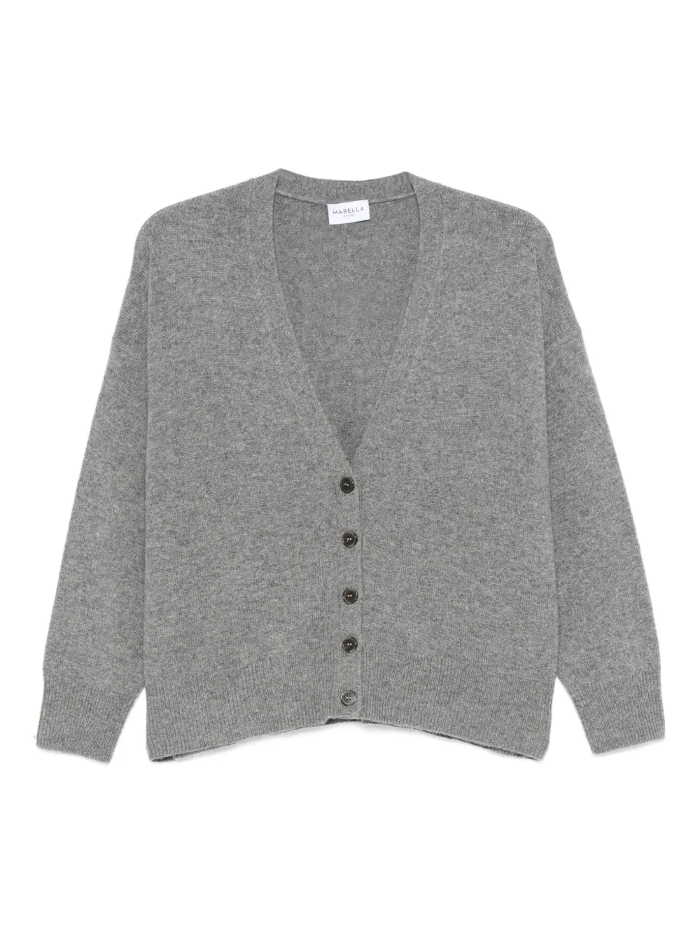 Marella Wool Blend Cardigan In Gray