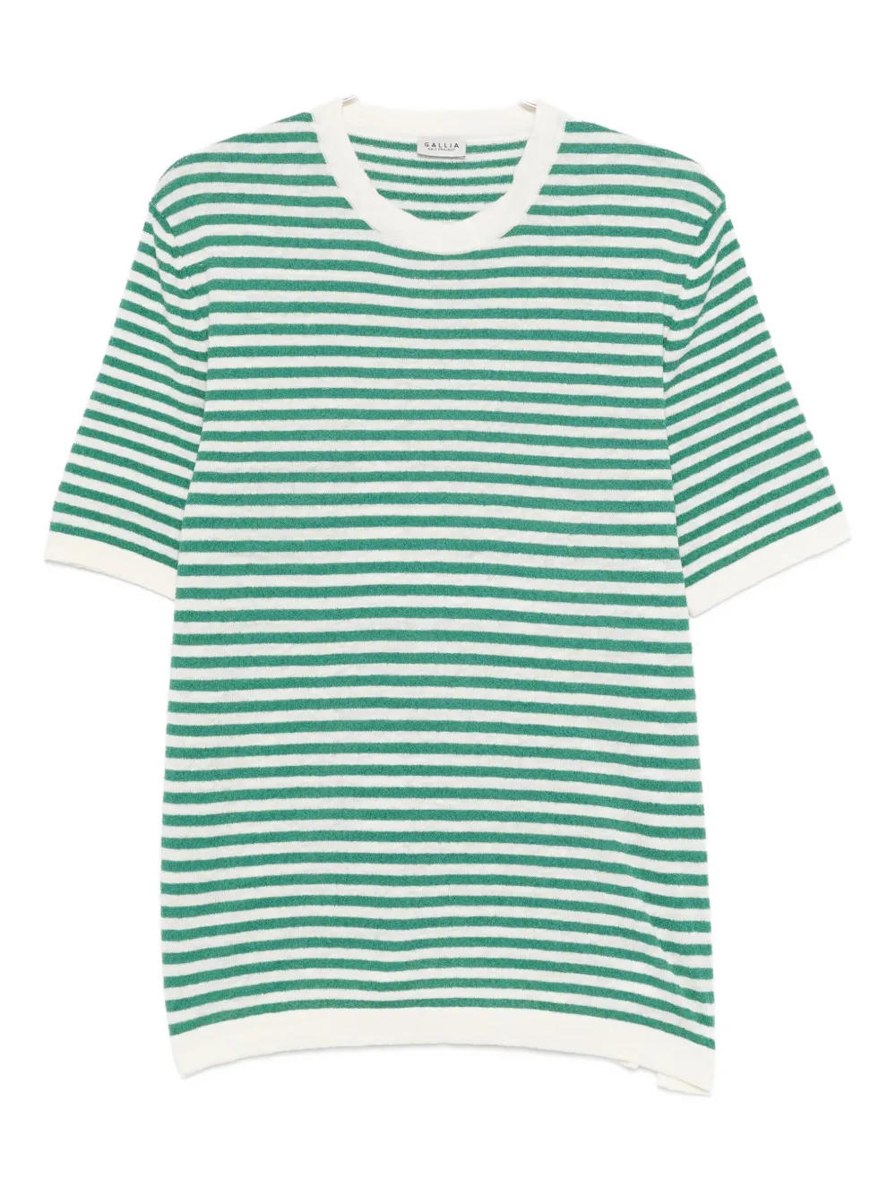 striped-pattern T-shirt
