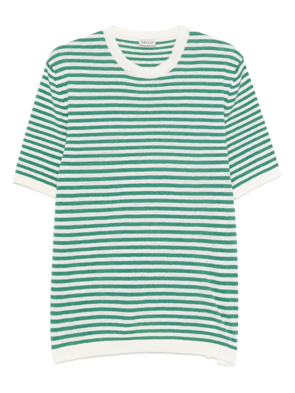 striped-pattern T-shirt