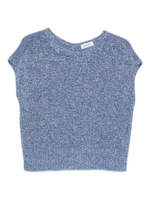 Kangra sequin-embellished sleeveless top