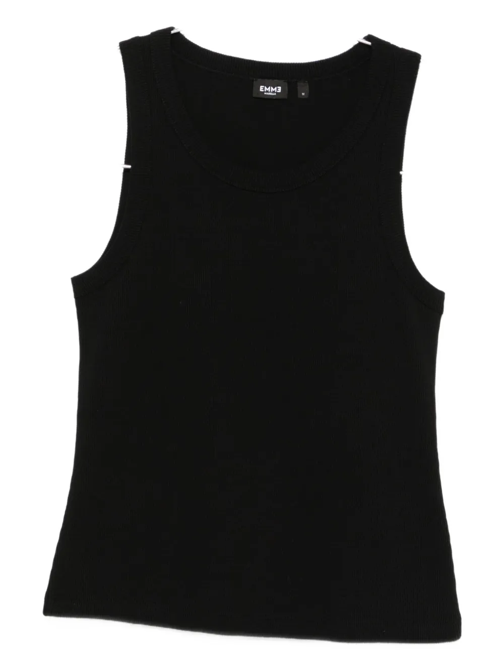 ribbed round-neck top