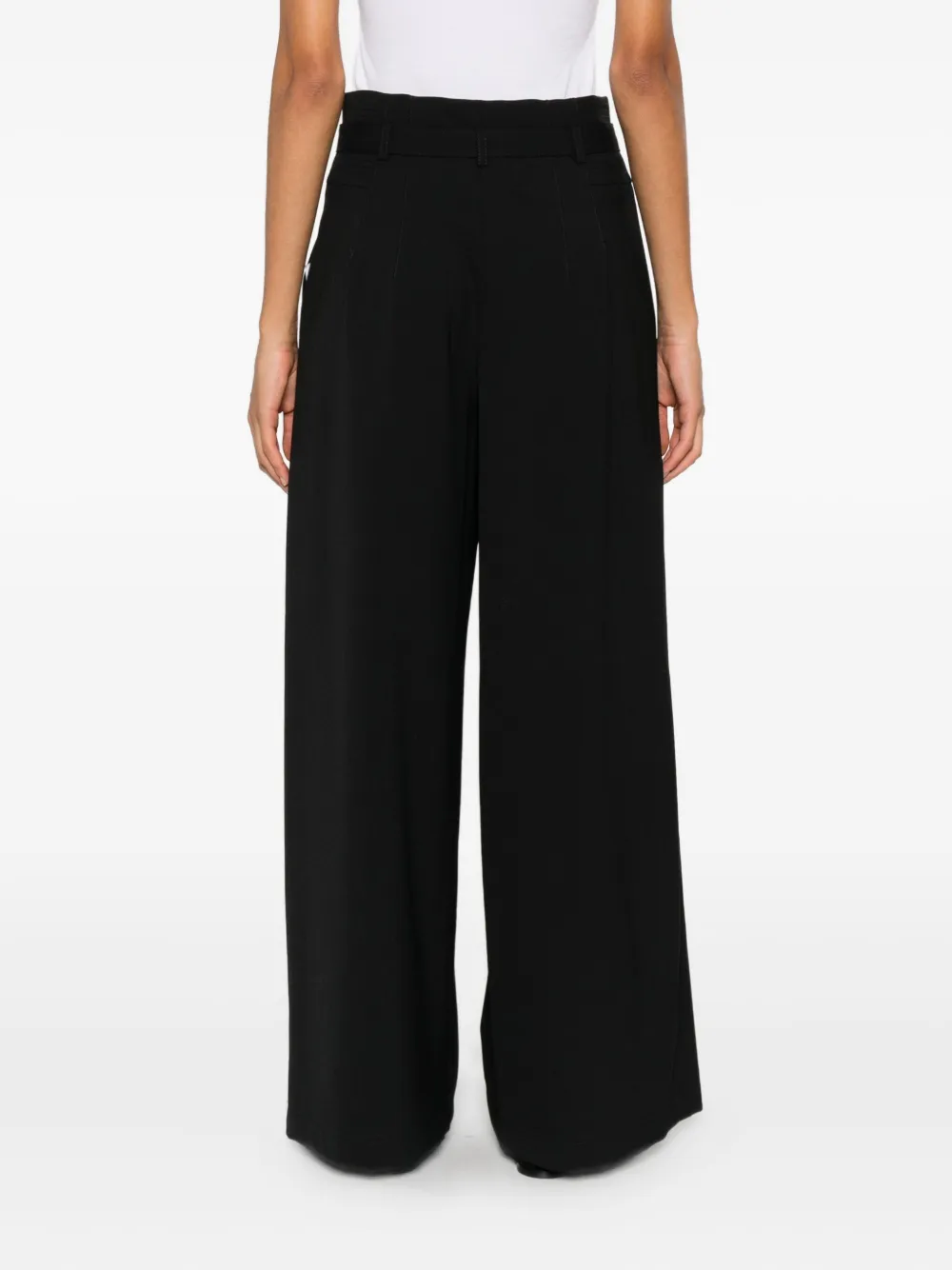 Marella Plooibroek met ceintuur Zwart