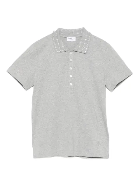 Marella embellished-collar polo shirt