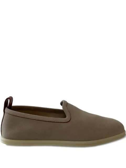 Loro Piana Venice suede-leather slip-on loafers