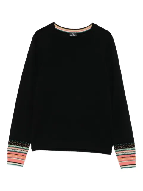 PS Paul Smith suéter con rayas en los puños