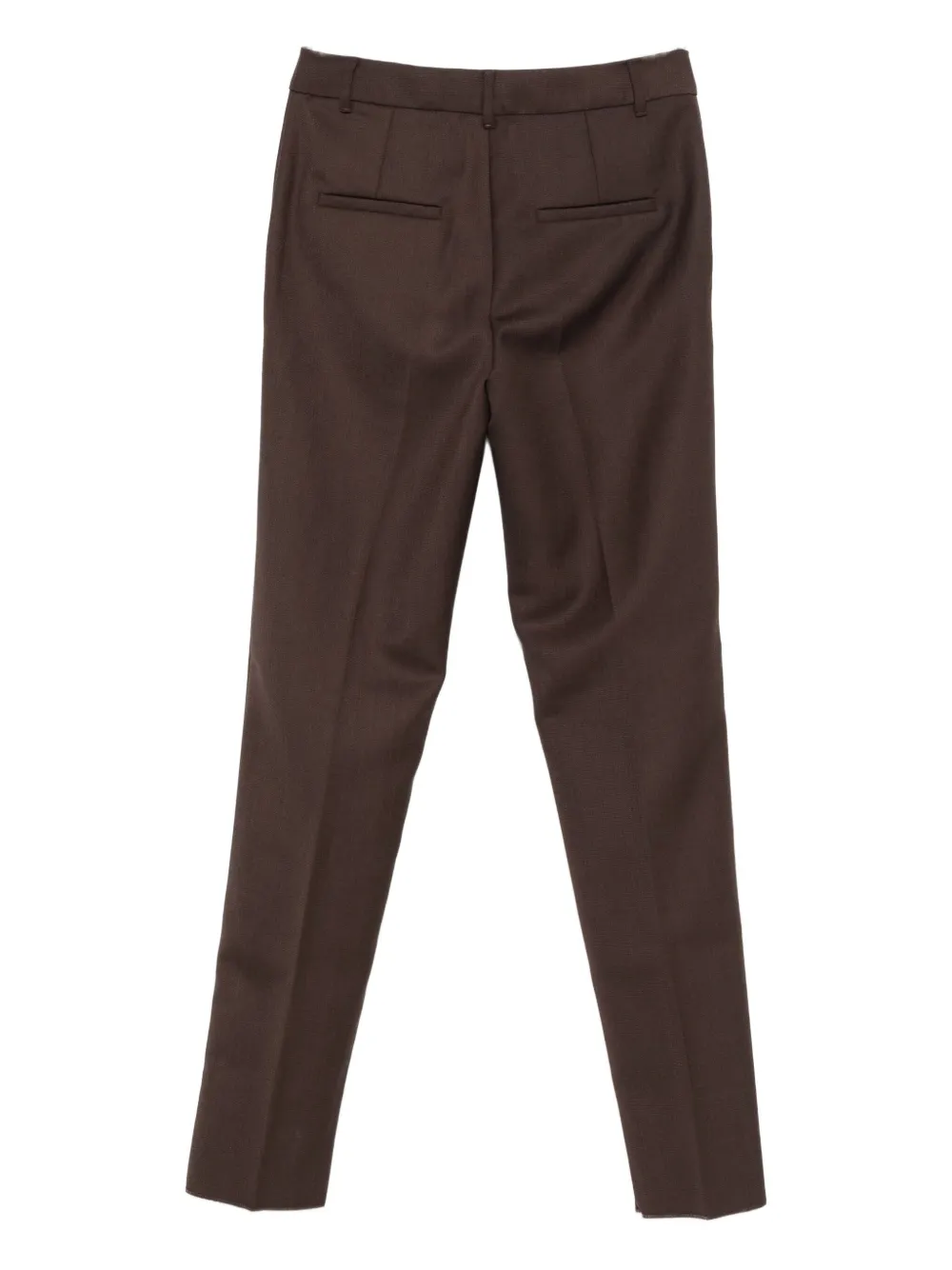 Marella button-fastening trousers - Bruin