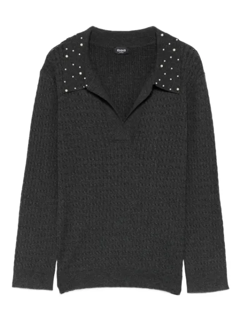 Marella embellished-collared sweater