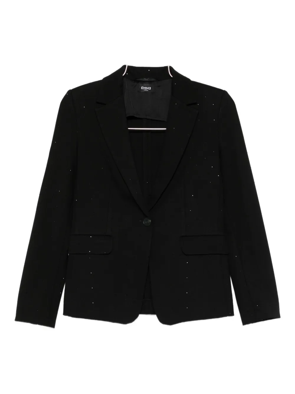 Marella Lince Rhinestone-embellished Blazer In Black