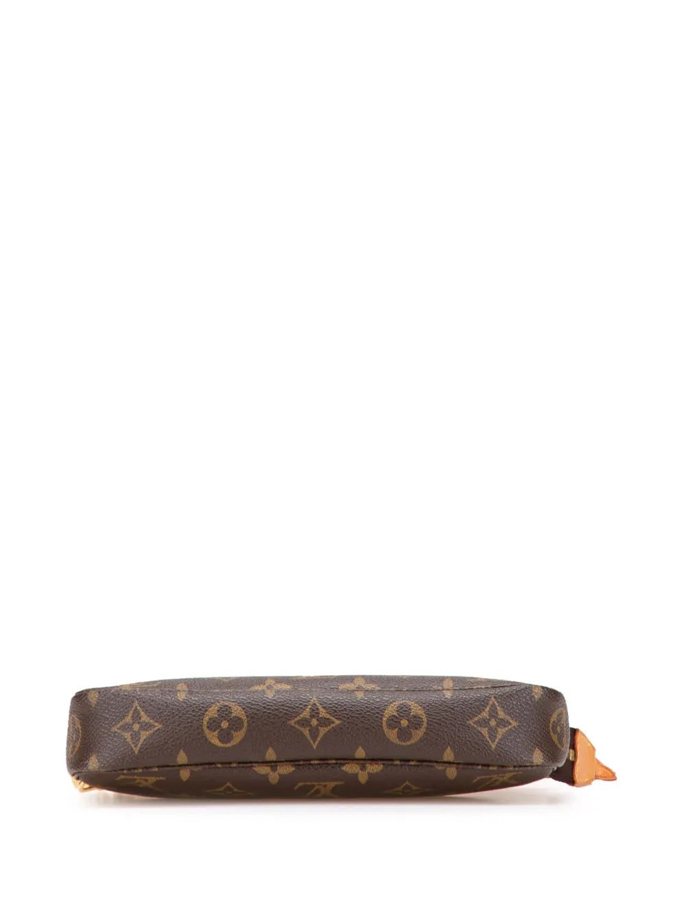 Pre-owned Louis Vuitton 1998 Monogram Pochette Accessoires Shoulder Bag In Brown