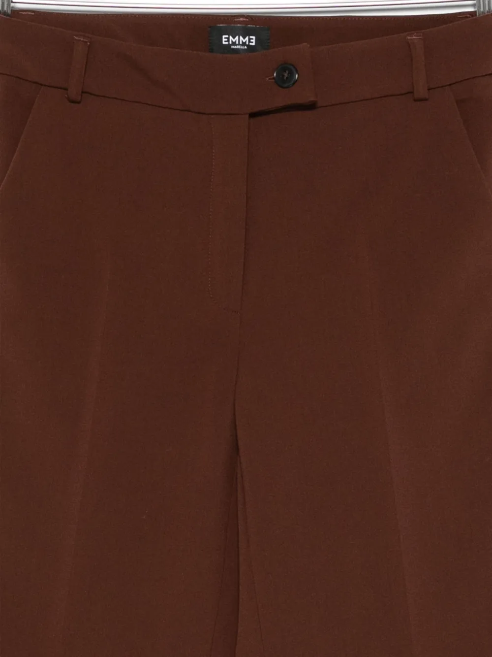 Marella Cuffed-hem Tailored Trousers In Red